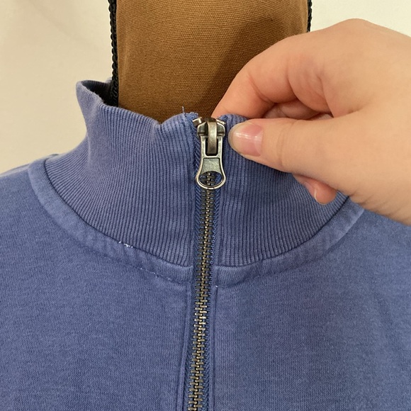 Champion Campus Colorblocked Half Zip Sweatshirt size L - Picture 8 of 13